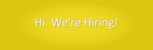 We are Hiring